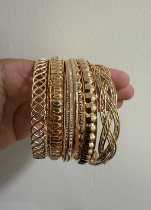 Statement gold bangles set - New, brand: Indian, condition: New without tags, £3.99, £4.89 includes Buyer Protection