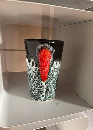 Vase céramique lave blc/vert /noir et rouge vintage , marca: Vintage, estado: Muy bueno, 22,00 €, 23,80 € Protección al comprador Pro incluida