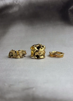 Lot de bagues conceptuelles et irrégulières en acier inoxydable, marque: CHROME, état: Neuf sans étiquette, taille: Ajustable, 16,00 €, 17,50 € Protection acheteurs (Pro) incluse