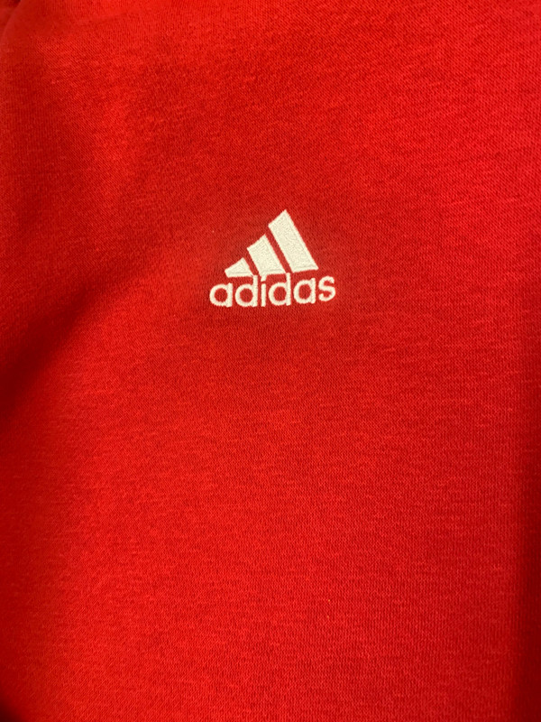 Red Adidas Manchester United Hoodie 3