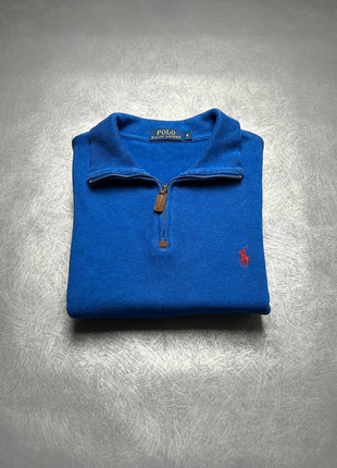 Pull sweat Ralph Lauren half zip 1/4 zip | Bleu logo brodé Rouge | Taille S Homme old money, marca: Ralph Lauren, estado: Muito bom, tamanho: S, €55.00, €58.45 inclui Proteção do Comprador