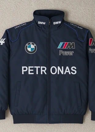 Chaqueta BMW M Power Petronas Azul Marino Hombre Talla L Estilo Racing Streetwear, marca: BMW, estado: Novo sem etiquetas, tamanho: L, €46.95, €50.00 inclui Proteção do Comprador