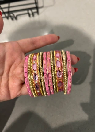 Gold and pink bagels, brand: no brand, condition: Very good, £1.50, £2.28 includes Buyer Protection