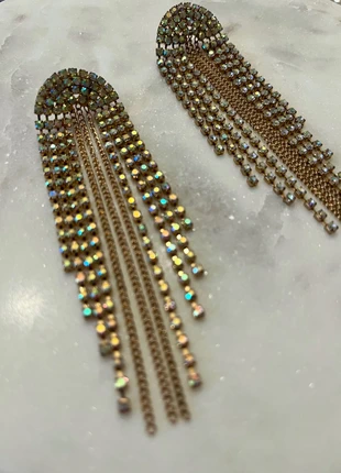 Boucles d’oreilles holographiques, brand: Festival, condition: Very good, €3.50, €4.38 includes Buyer Protection