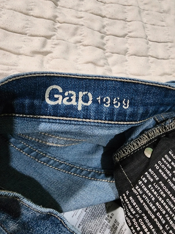Gap 1969 Slim Shorts Blue Jean Shorts Womens Size 25 R Mid Rise Stretch 5