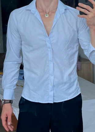 Ramons Slim Fit White Shirt – Size M (EU 48–50), marke: Ramons, zustand: Sehr gut, größe: M, 13,00 €, 14,35 € inklusive Vinted-Käuferschutz