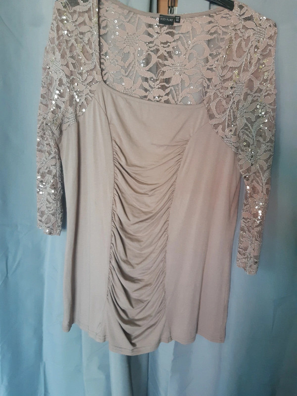 festliches Shirt mit Spitze & Pailletten "Bodyflirt" (73) 1