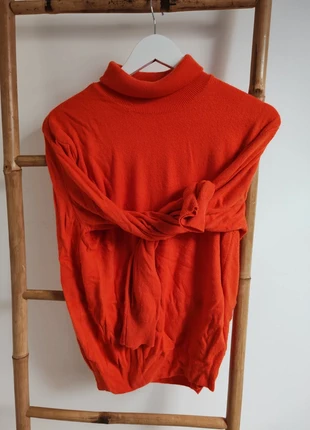 Pull col roulé cashmere rouge orangé, marca: Cashmere, estado: Nuevo sin etiquetas, tamaño: M / 38 / 10, 15,00 €, 16,45 € Protección al comprador incluida