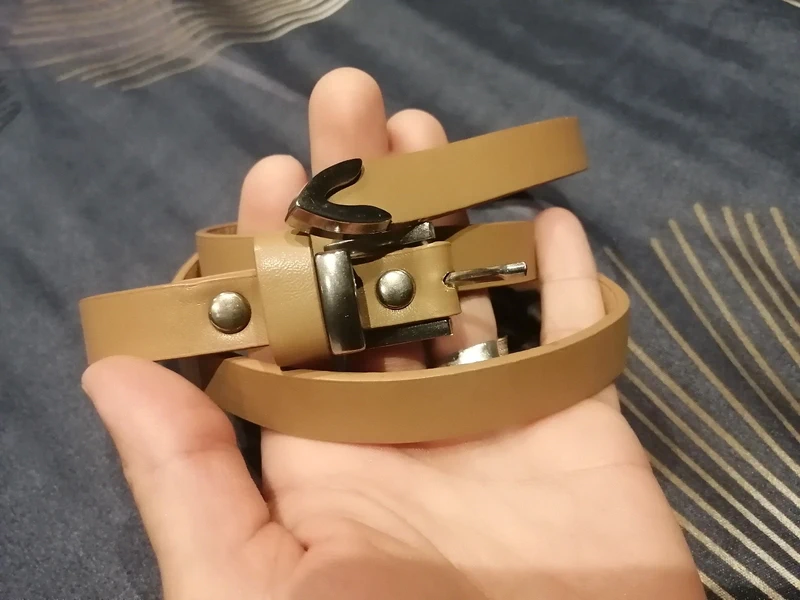 Ceinture marron claire taille S 90 cm