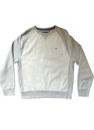 Pulls crewneck sweat Tommy hilfiger blanc/gris taille L #, marke: Tommy Hilfiger, zustand: Sehr gut, größe: L, 35,00 €, 37,45 € inklusive Vinted-Käuferschutz