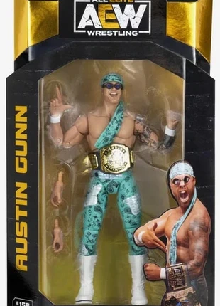 AEW Unrivaled Austin Gunn Series 16 Wrestling Action Figure, brand: jazwares, condition: New with tags, size: Preemie, up to 44cm, €35.00, €37.45 includes Buyer Protection