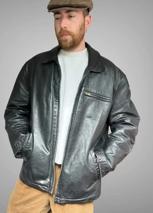 Manteau vintage en cuir de buffle Jules 90's noir taille XL, brand: Vintage Dressing, condition: New without tags, size: XL, €45.00, €47.95 includes Buyer Protection