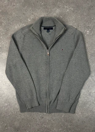 Pull/Sweat gilet full zip col haut montant Tommy Hilfiger S Homme gris logo brodé coton oldmoney, brand: Tommy Hilfiger, condition: Very good, size: S, €27.90, €30.00 includes Buyer Protection Pro
