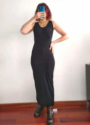 Robe longue en coton taille 38 - coloris noir, marque: ASOS Design, état: Neuf avec étiquette, taille: M / 38 / 10, 12,00 €, 13,30 € Protection acheteurs incluse