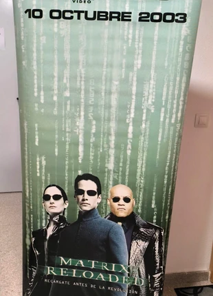 Poster Tela - Vinilo de Matrix Reloaded, marca: Warner Bros., estado: Muy bueno, 89,50 €, 94,68 € Protección al comprador incluida