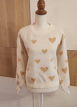 Pull avec cœur magnifique, marca: Magnifique, estado: Novo sem etiquetas, tamanho: L / 40 / 12, €17.99, €19.59 inclui Proteção do Comprador Pro