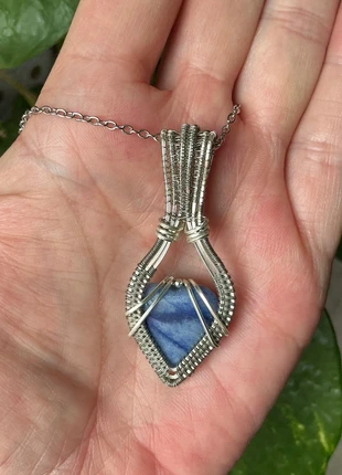 🌸 Sodaliet edelsteen ketting 🌸, staat: Heel goed, € 18,00, € 19,60 inclusief Kopersbescherming Pro