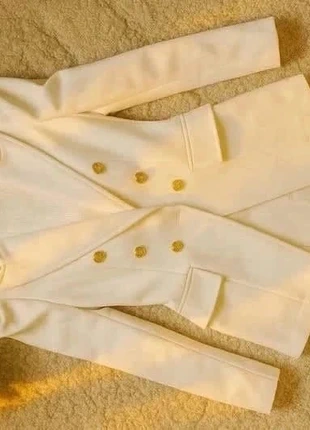 Ensemble Blazer & Jupe Blanc – Chic / Classy / Printemps Été / Minimaliste, brand: Maison Elegance, condition: Very good, size: M / 38 / 10, €80.00, €84.70 includes Buyer Protection Pro