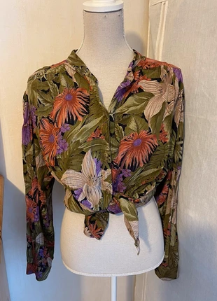 Chemise vintage imprimés feuillage, marque: Vintage, état: Neuf sans étiquette, taille: S / 36 / 8, 10,00 €, 11,20 € Protection acheteurs incluse