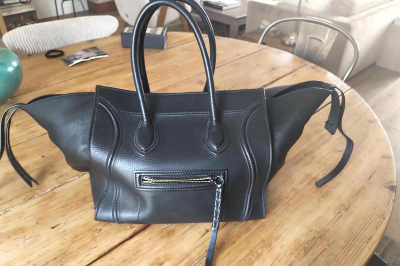 Sac C line Phantom en cuir grain noir grand mod le Vinted