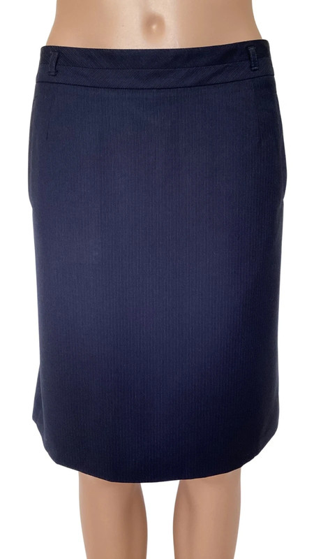 Jupe droite fines rayures Esprit noir T 36 Vinted