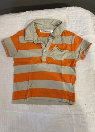 Polo manches courtes, merk: Kitchoun, staat: Heel goed, maat: 9-12 maanden / 74 cm, € 1,50, € 2,28 inclusief Kopersbescherming