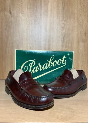 Paraboot Académie mocassins cuir bordeaux homme cousu main semelle cuir 8.5 avec boîte, marque: Paraboot, état: Très bon état, taille: 44,5, 200,00 €, 210,70 € Protection acheteurs incluse
