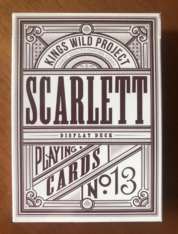 Scarlett Tally-Ho Display Deck Edition - Kings Wild Project KWP - Playing Cards - New 1