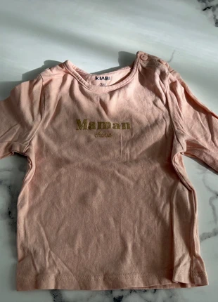 Haut manche longue Kiabi bébé fille, brand: Kiabi, condition: Very good, size: 1-3 months / 56 cm, €1.00, €1.75 includes Buyer Protection