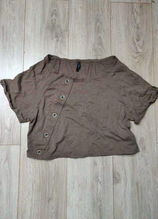 Top court kaki Nafnaf taille XL, marque: Naf Naf, état: Bon état, taille: XL / 42 / 14, 1,00 €, 1,75 € Protection acheteurs incluse