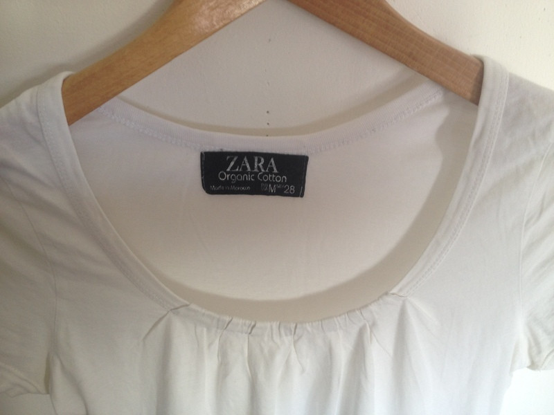 T-shirt blanc simple Zara 2