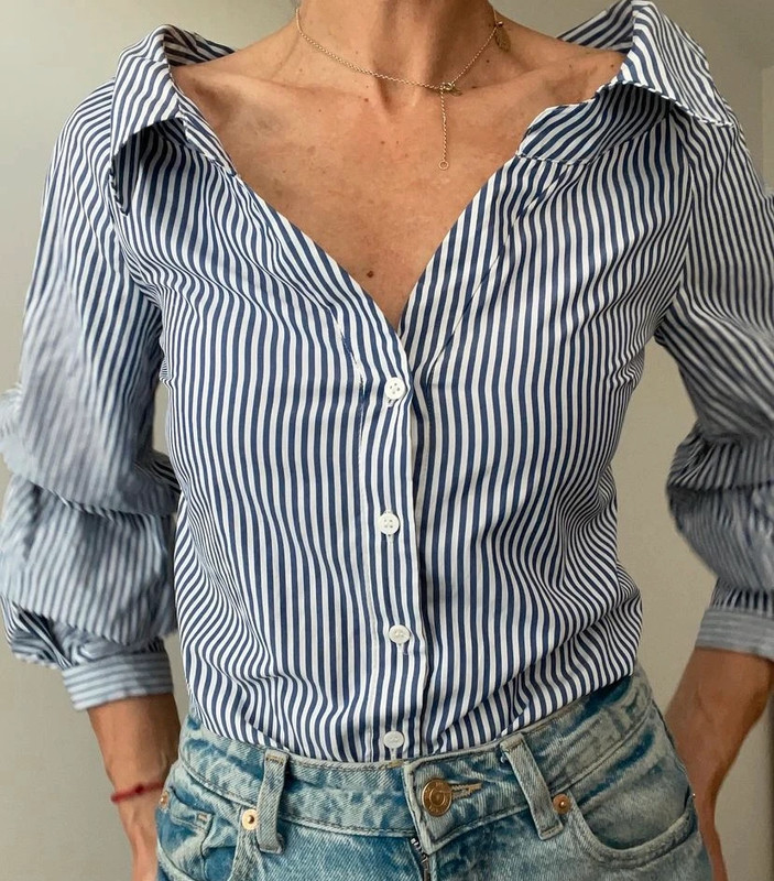 Zara Woman bluzka koszula z z drapowaniami 1