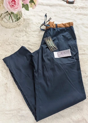 Pantalon homme WhiteSand – Taille 42 – Bleu marine & marron – Détail ceinture contrastée, marque: White Sand, état: Neuf avec étiquette, taille: M, 49,99 €, 53,19 € Protection acheteurs (Pro) incluse