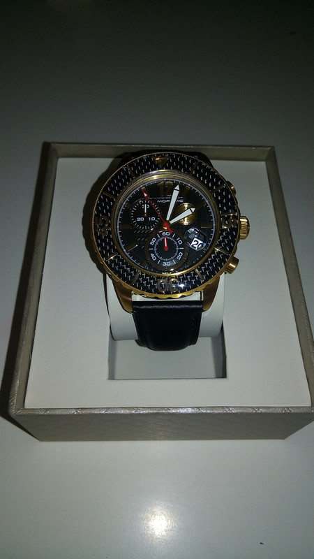 morphic montre chronographe m51 black gold gold