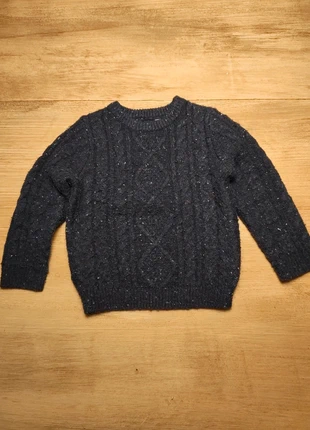 Primark Pull Épais Enfant Maille Torsadée Mouchetée Bleu Marine T. 3-4 Ans (10, brand: Primark, condition: Very good, size: 4 years / 104 cm, €1.50, €2.28 includes Buyer Protection