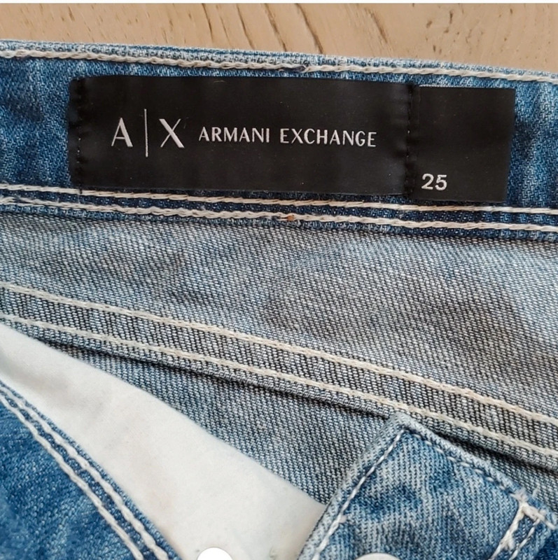 Armani Exchange High Rise Denim Shorts Size 25 5
