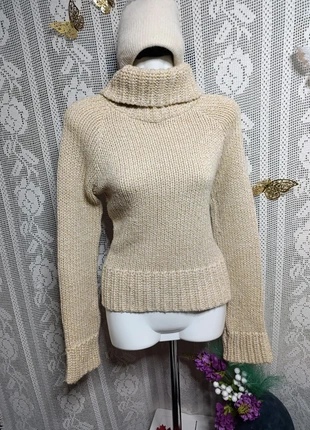 🧥💸 Blusa Meskla Beje Grossa Malha Gola Tamanho S Em Óptimo Estado, brand: Meskla, condizioni: Ottime, taglia: S / IT 40 / EU 36, €6.50, €7.53 include la Protezione acquisti