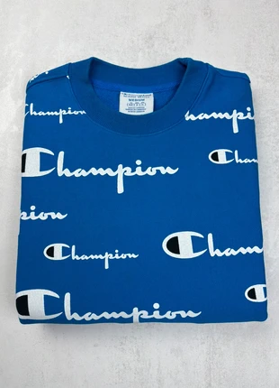Pull Champion M Bleu Turquoise Logo Brodé sur manche Casual Sportwear, brand: Champion, condition: Very good, size: M, €18.00, €19.60 includes Buyer Protection