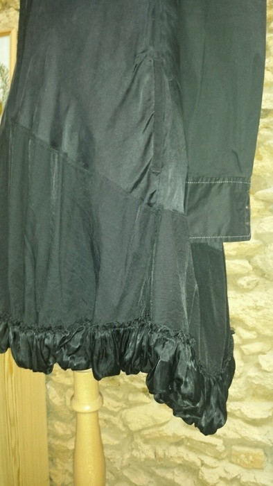 Robe noire soie et coton 3
