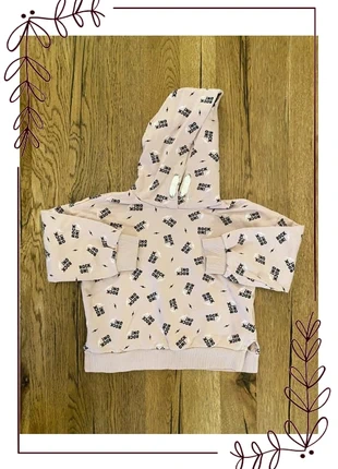 Sweat rose à capuche Benetton – 6/7 ans - imprimé "Rock On", merk: United Colors of Benetton, staat: Heel goed, maat: 6 jaar / 116 cm, € 9,00, € 10,15 inclusief Kopersbescherming