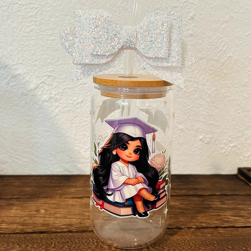 Graduation cup gift with bow