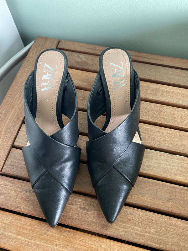 Mules Zara Pretos 3