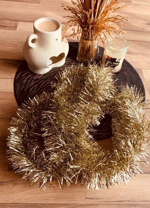 Lot de 3 guirlandes de Noël couleur champagne - Sans marque, staat: Heel goed, € 3,00, € 3,85 inclusief Kopersbescherming