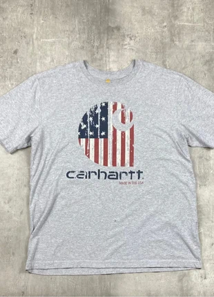 T-shirt Gris Col Rond Carhartt, marke: Carhartt, zustand: Gut, größe: L, 14,99 €, 16,44 € beinhaltet Vinted-Käuferschutz Pro