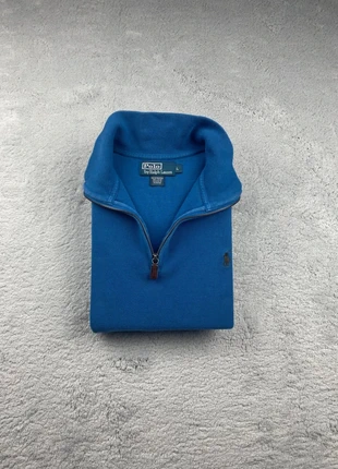 Pull Half zip Col camionneur/zippé 1/4 zip Polo Ralph Lauren Bleu logo Marron L Homme 100% Coton, brand: Polo Ralph Lauren, condition: Very good, size: L, €49.90, €53.10 includes Buyer Protection