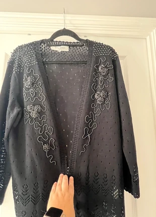 black beaded cardigan from Beau Monde Paris - Size L, brand: Beaumonde, condition: Very good, size: L / UK 16-18, £3.00, £3.85 includes Buyer Protection