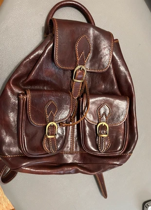 Sac à dos en cuir véritable Toscane vintage, marque: Fait Main, état: Neuf sans étiquette, 120,00 €, 126,70 € Protection acheteurs incluse