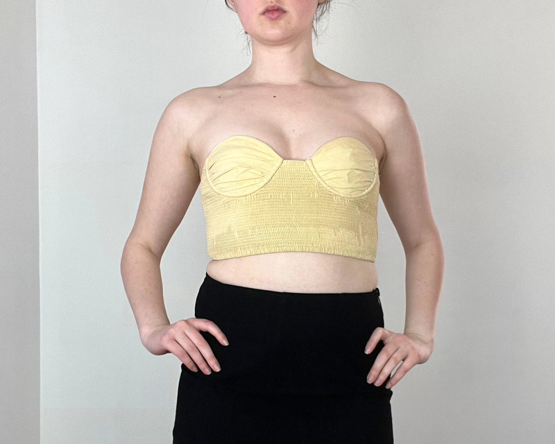 Yellow Zara Bandeau Top 1