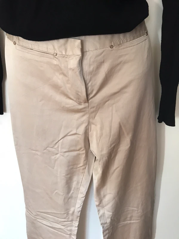 Pantalon crème satiné Patrick Gerard - photo numéro 4