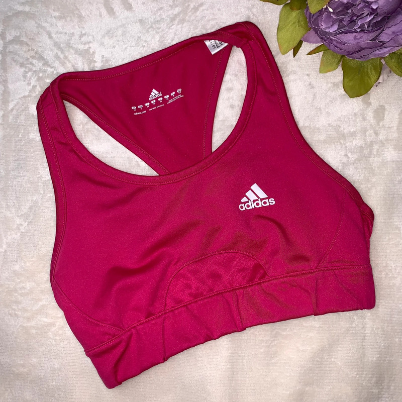 Adidas Magenta Sports Bra 1